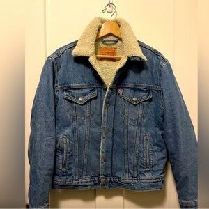 Levis Sherpa Trucker Jean Jacket